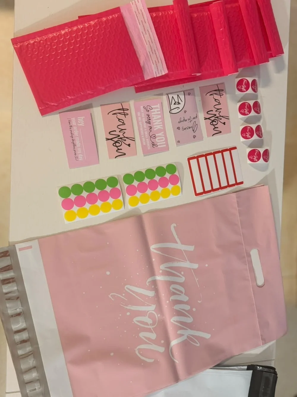 Pink Thank You Party Supply Bag Pack - Home Party Supplies